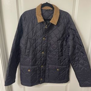 Barbour quilted jacket navy